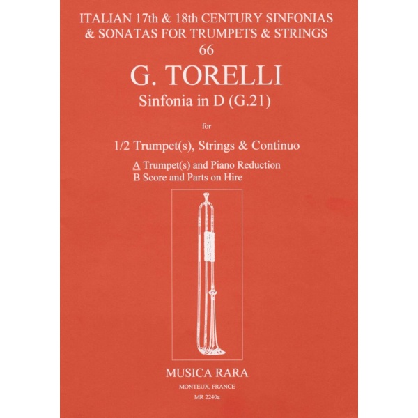 TORELLI - Sinfonias in D