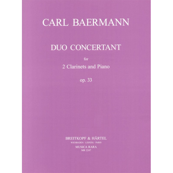 BAERMANN - Duo concertant Op. 33