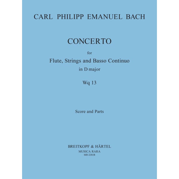 BACH - Flute concerto in D major Wq 13