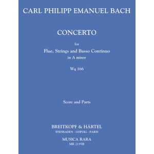 BACH - Flute Concerto in A minor Wq 166