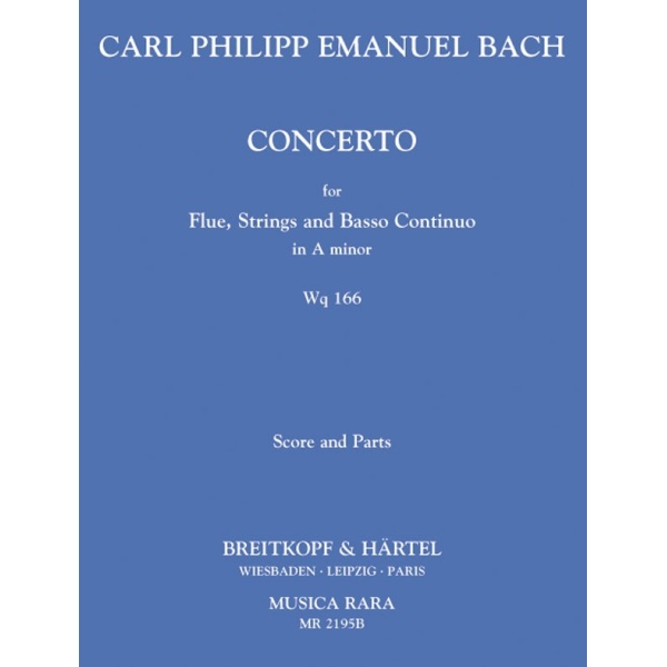 BACH - Flute Concerto in A minor Wq 166