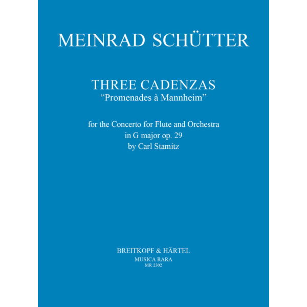 SCHUTTER - 3 Cadenzas “Promenades à Mannheim”