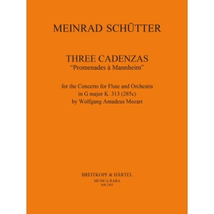SCHU TTER - 3 Cadenzas “Promenades à Mannheim”