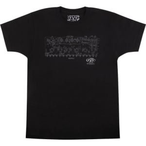 EVH SCHEMATIC T-SHIRT BLACK MEDIUM