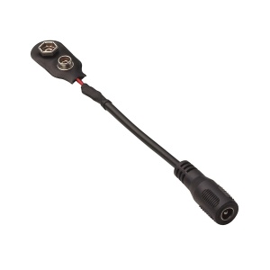 ROCKBAG ROCKBOARD POWER ACE BATTERY CLIP CONVERTER 9V BATTERY CLIP TO 2.1X5.5 MM BARREL SOCKET