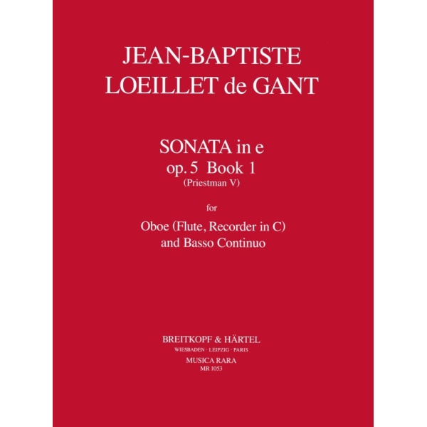 LOEILLET DE GANT - 6 Sonatas from Op. 5