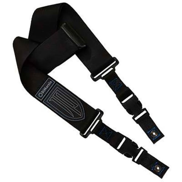 DiMarzio DD2200JPS-BKBL J. Petrucci Signature - ClipLock Corta - nero con cuciture BLU