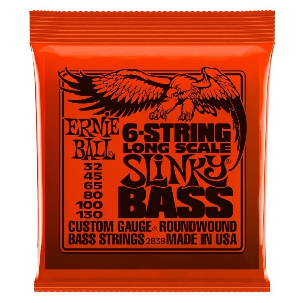 Ernie Ball 2838 6-Strings Long Scale Slinky Bass