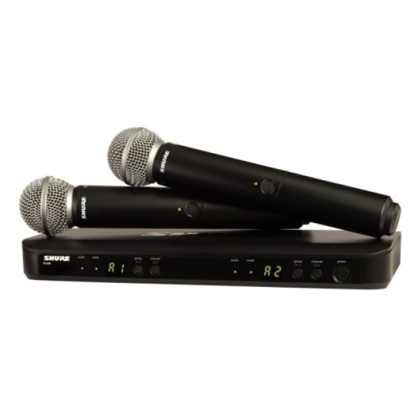 SHURE BLX288E-SM58-M17 DOPPIO RADIO A MANO