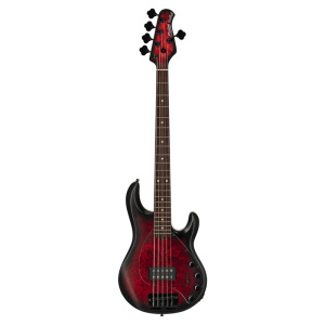 STERLING BY MUSIC MAN STINGRAY RAY35 PB RW DARK SCARLET BURST SATIN