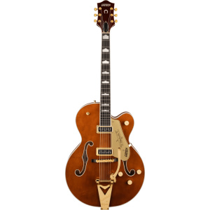 GRETSCH G6120TG DS PLAYERS EDITION NASHVILLE WITH STRING-THRU BIGSBY AND GOLD HARDWARE ROUNDUP ORANGE