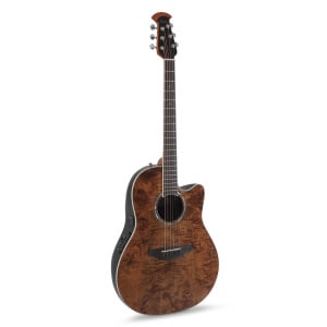 OVATION CELEBRITY TRADITIONAL PLUS CS24P NBM G MID CUTAWAY NUTMEG BURLED MAPLE
