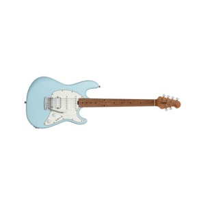 STERLING BY MUSIC MAN CUTLASS HSS DAPHNE BLUE SATIN