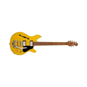STERLING BY MUSIC MAN VALENTINE CHAMBERED BIGSBY BUTTERSCOTCH