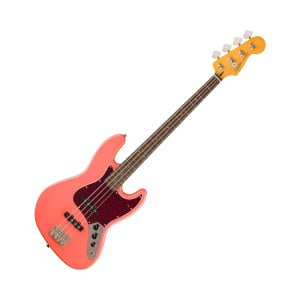 SQUIER Classic VIbe '60s Jazz Bass LRL Tortoishell Pickguard Tahitian Coral