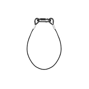 BEAMZ - SAF75 Safety Cable 75cmx3mm 30kg BLK