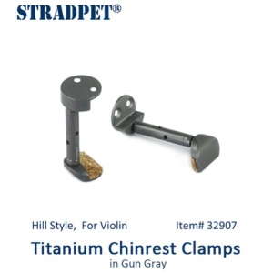STRADPET TITANIO ATTACCO MENTONIERA VIOLINO HILL AVVITATO GUN GRAY 32907