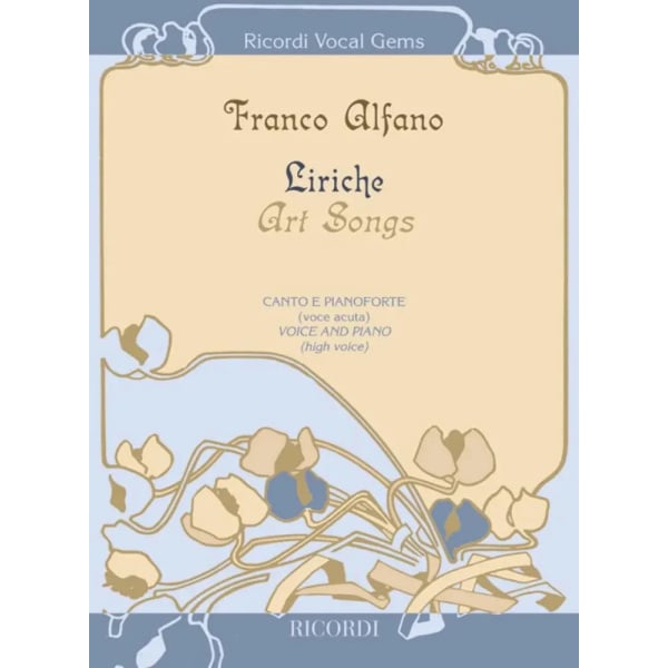 ALFANO - Liriche - Art Songs