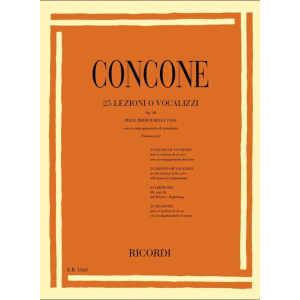 CONCONE - 25 Lezioni o Vocalizzi  Op. 10 per il medium della voce