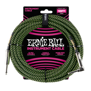 ERNIE BALL BRAIDED INSTRUMENT STRAIGHT/ANGLE 3