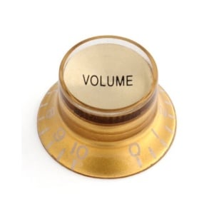 HOSCO KNRV2I-GG REFLECTOR KNOBS VOLUME GOLD 2 PCS