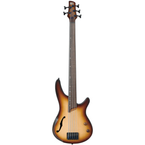 IBANEZ WORKSHOP SRH 505F FRETLESS NATURAL BROWNED BURST FLAT