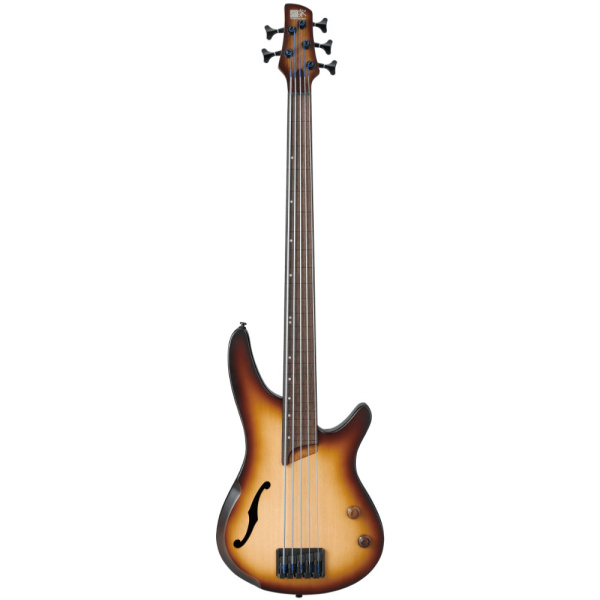 IBANEZ WORKSHOP SRH 505F FRETLESS NATURAL BROWNED BURST FLAT