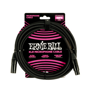 ERNIE BALL BRAIDED XLR MICROPHONE CABLE MALE/FEMALE 4