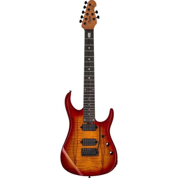 STERLING BY MUSIC MAN JP157 DIMARZIO BLOOD ORANGE BURST