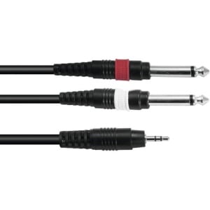OMNITRONIC CAVO 3.5 JACK ST/2x JACK 6.3 6m