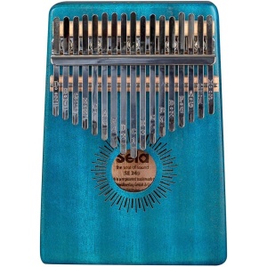 SE249 17 HOLLOW MAHAGONY BLUE KALIMBA