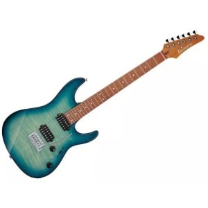 Ibanez AZ24S1F Transparent Turquoise Burst
