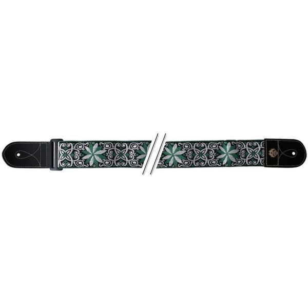 531067 JACQUARD BIANCO VERDE TRACOLLA