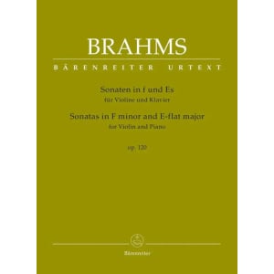 BRAHMS - Sonatas in F minor and E-flat major for Violin and Piano after op. 120