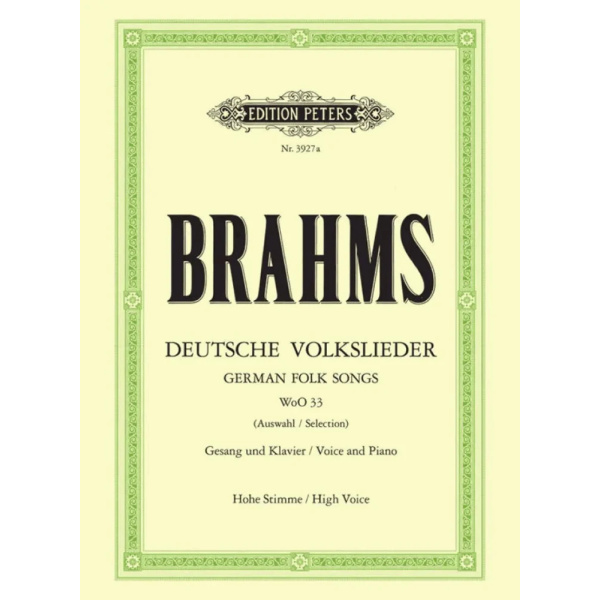 BRAHMS - Selection of 20 German Folk Songs