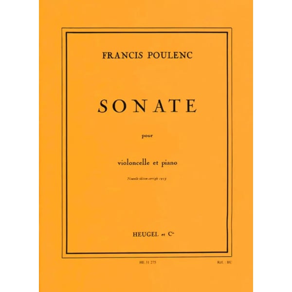 POULENC - Sonate pour Violoncelle et Piano