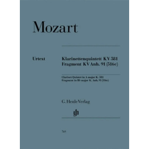 MOZART - Clarinet Quintet A major K. 581 and Fragment K. Anh. 91 (516c)