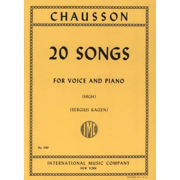 CHAUSSON - 20 Songs