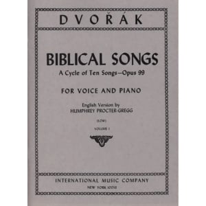 DVORAK - Canti Biblici Op. 99 V0L. 1