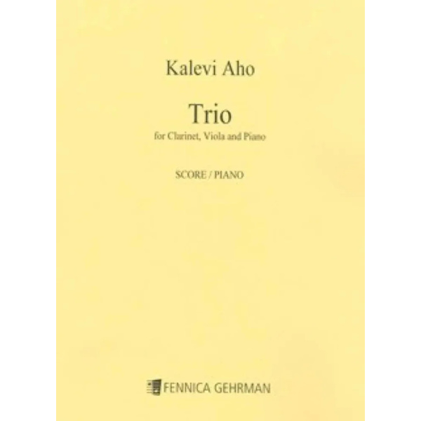 KALEVI AHO - Trio For Clarinet Viola e Piano - Partitura