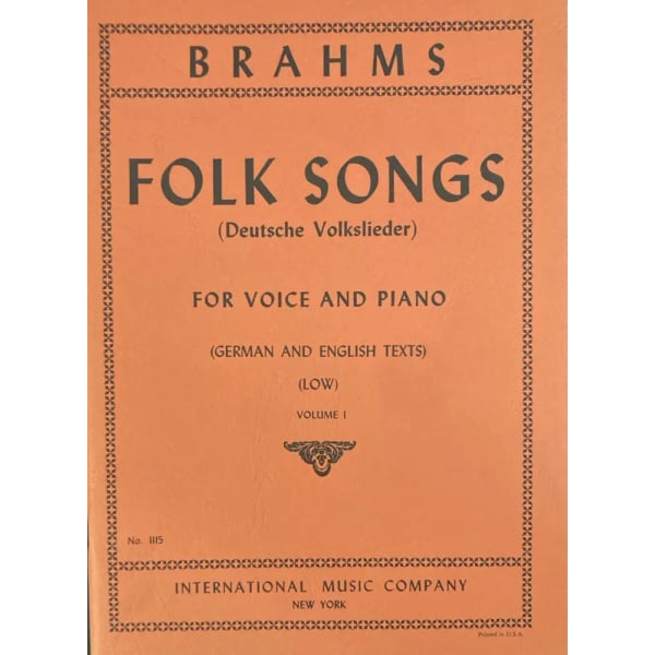 BRAHMS - Folk Songs Vol. 1