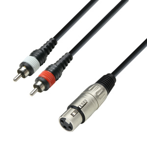 ADAM HALL K3 YFCC 0100 3 STAR YFCC 01000 2 RCA-XLR F 1MT