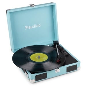 Audizio RP111 Record Player Briefc Blue