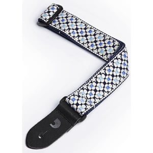 D'ADDARIO STRAP UKULELE BLUE FLOWERS