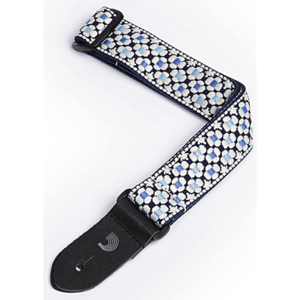D'ADDARIO STRAP UKULELE BLUE FLOWERS