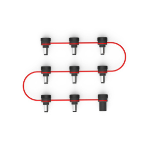D'ADDARIO PLANET WAVES XPND ADJUSTABLE DAISY CHAIN 8 MALE PLUG (PW-XPNDADC-01)