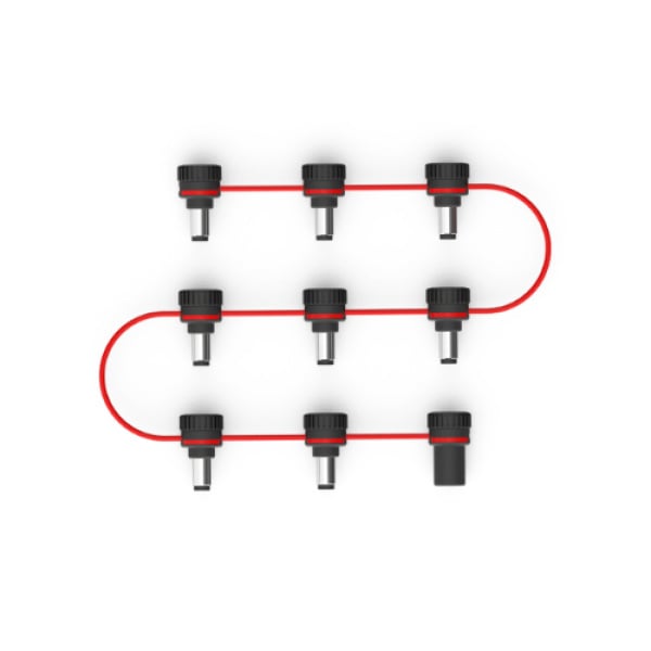D'ADDARIO PLANET WAVES XPND ADJUSTABLE DAISY CHAIN 8 MALE PLUG (PW-XPNDADC-01)