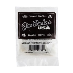 Dunlop 483R#04 White Perloid - Thin