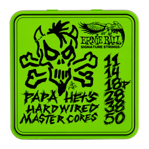 ERNIE BALL ELECTRIC STRINGS PAPA HET'S HARDWIRED MASTER CORE SIGNATURE 3PACK (3821)