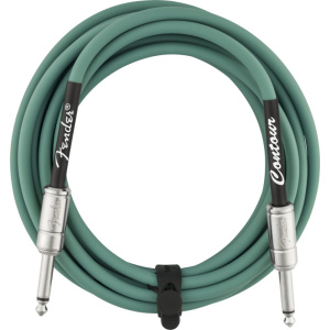FENDER CONTOUR SERIES INSTRUMENT CABLE 4.5M SHERWOOD GREEN